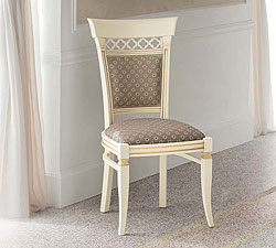 стул Palazzo Ducale 71BO61 ткань 01 ясень белый с золотом фабрика Prama Италия