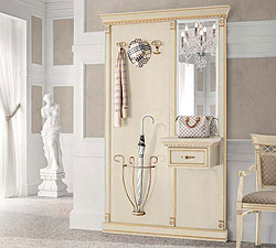 Прихожая Палаццо Дукале ясень белый с золотом композиция № 4 фабрика Прама Италия