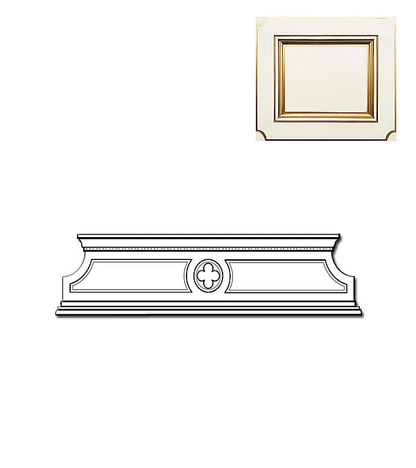 Карниз для комода Palazzo Ducale Prama Bakokko 71BO10 bianco цвет белый