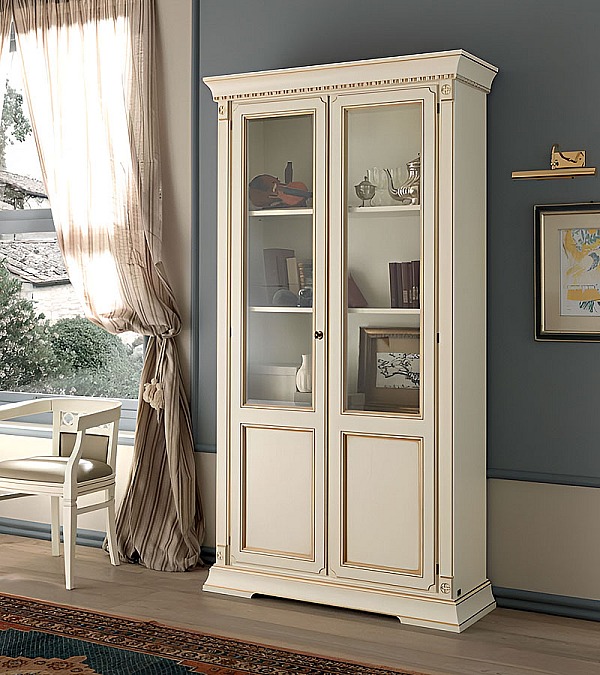 Книжный шкаф 2 дверный Palazzo Ducale Prama Bakokko 71BO02LB bianco цвет белый Книжный шкаф 2 дверный Palazzo Ducale Prama Bakokko 71BO02LB bianco цвет белый