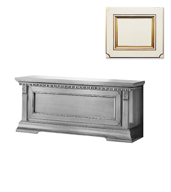 Тумба скамья Palazzo Ducale Prama Bakokko 71BO24 bianco цвет белый