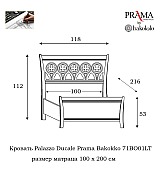 Кровать Palazzo Ducale Prama Bakokko модель 71BO01LT bianco цвет белый 100 см Кровать Palazzo Ducale Prama Bakokko модель 71BO01LT bianco цвет белый 100 см
