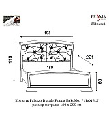 Кровать Palazzo Ducale Prama Bakokko модель 71BO15LT bianco цвет белый 180 см Кровать Palazzo Ducale Prama Bakokko модель 71BO15LT bianco цвет белый 180 см