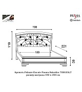 Кровать Palazzo Ducale Prama Bakokko модель 71BO35LT bianco цвет белый 180 см Кровать Palazzo Ducale Prama Bakokko модель 71BO35LT bianco цвет белый 180 см