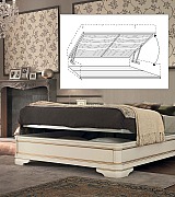 Кровать Palazzo Ducale Prama Bakokko модель 71BO44LT bianco цвет белый 160 см 