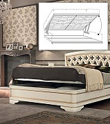 Кровать Palazzo Ducale Prama Bakokko модель 71BO24LT bianco цвет белый 160 см 