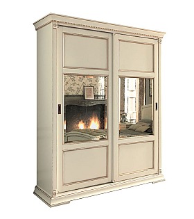 Шкаф купе 2 дверный Palazzo Ducale Prama Bakokko 71BO27AR MINI bianco цвет белый Шкаф купе 2 дверный Palazzo Ducale Prama Bakokko 71BO27AR MINI bianco цвет белый