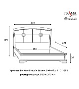 Кровать Palazzo Ducale Prama Bakokko модель 71CI35LT ciliegio цвет вишня 180 см Кровать Palazzo Ducale Prama Bakokko модель 71CI35LT ciliegio цвет вишня 180 см