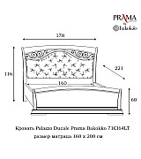 Кровать Palazzo Ducale Prama Bakokko модель 71CI64LT ciliegio цвет вишня 160 см Кровать Palazzo Ducale Prama Bakokko модель 71CI64LT ciliegio цвет вишня 160 см