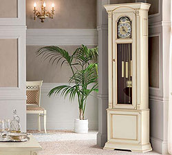 часы для гостиной Палаццо Дукале 71BO17 ясень белый с золотом фабрика Prama Италия