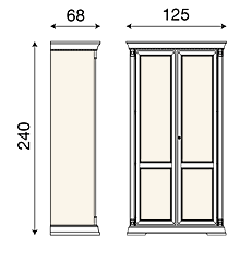размер шкаф 2-х дверный Palazzo Ducale фабрика Bakokko Италия